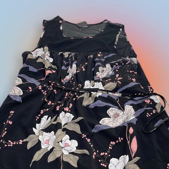 STORK & BABE MATERNITY Women’s Small Black Floral Dress - Picture 4 of 6
